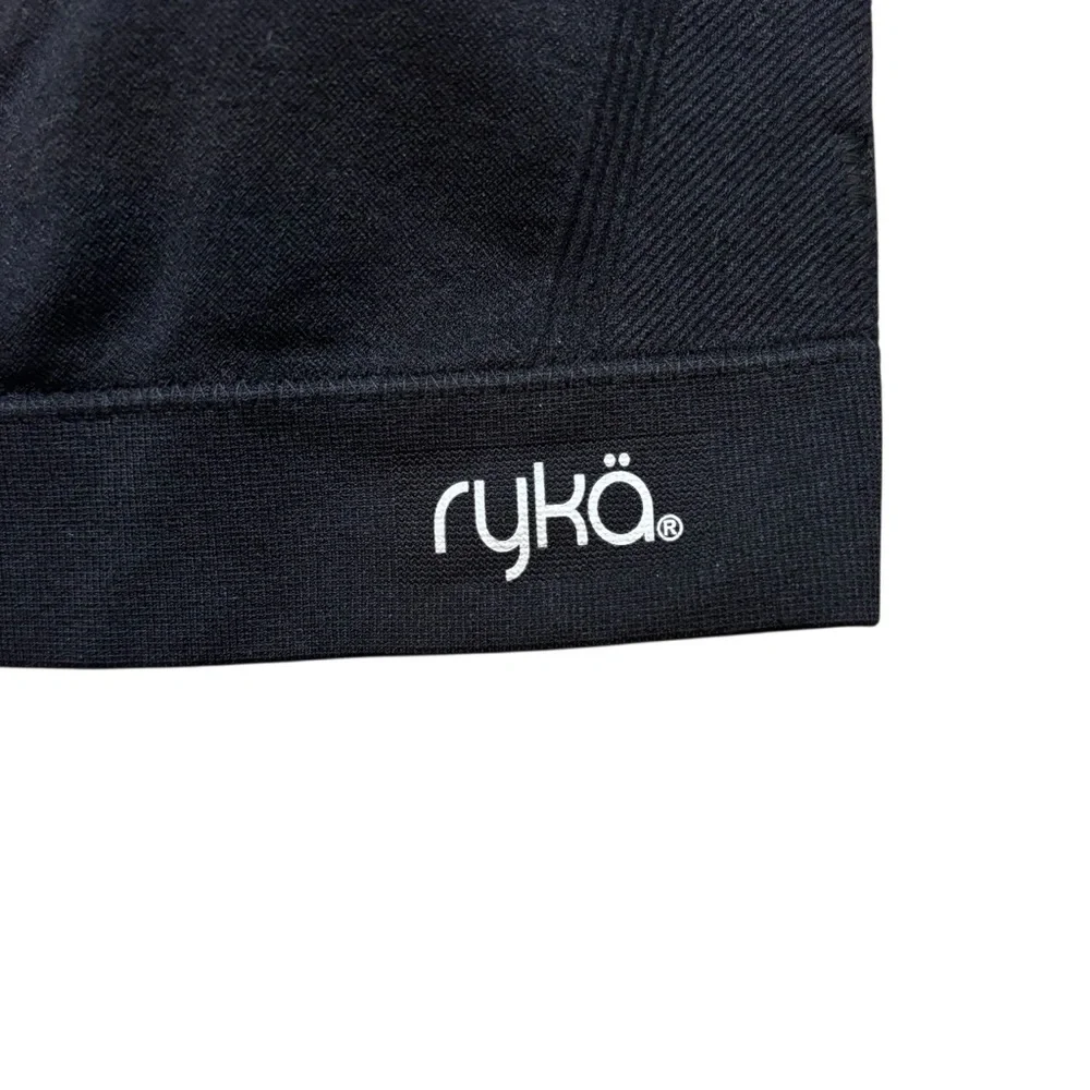 Ladies Ryka Brand Black Sports‎ Bra with Laser Cut Back Design Size Medium